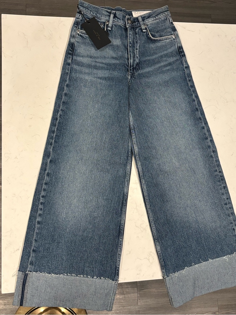 rag & bone - The Sofie High-Rise Ultra Wide Wide Ankle Jeans - NWT - Picture 7 of 12